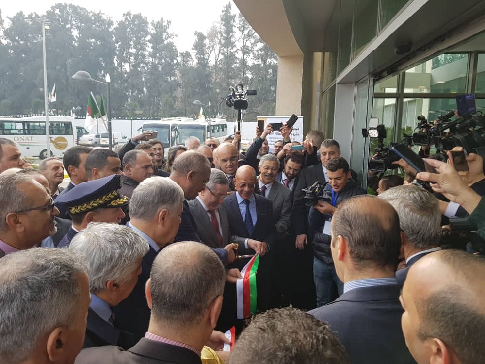 تدشين محطة سيدي رزين الجزائر 21 فبراير 2019 من طرف عبد المؤمن ولد قدور
