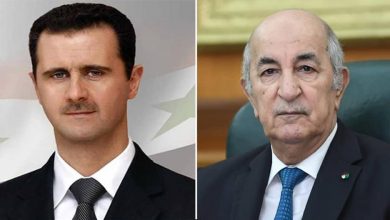 الرئيس تبون ـ بشار الاسد